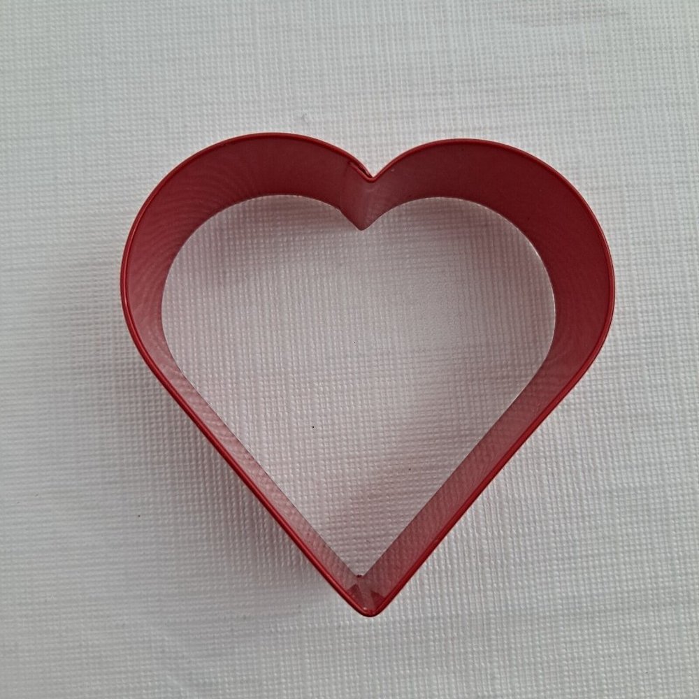 Heart Cookie Cutter Love Valentine's Day Baking Metal Red